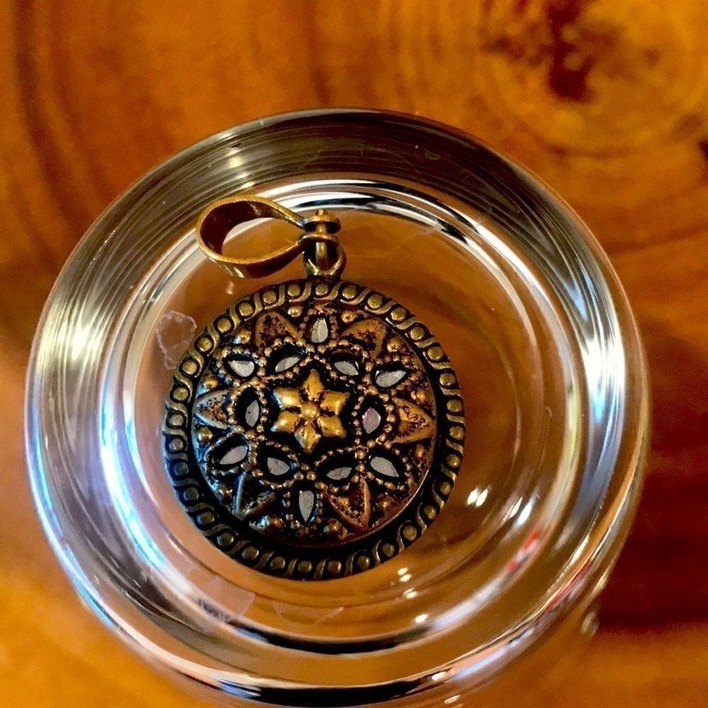 Vintage mirrored pendant  